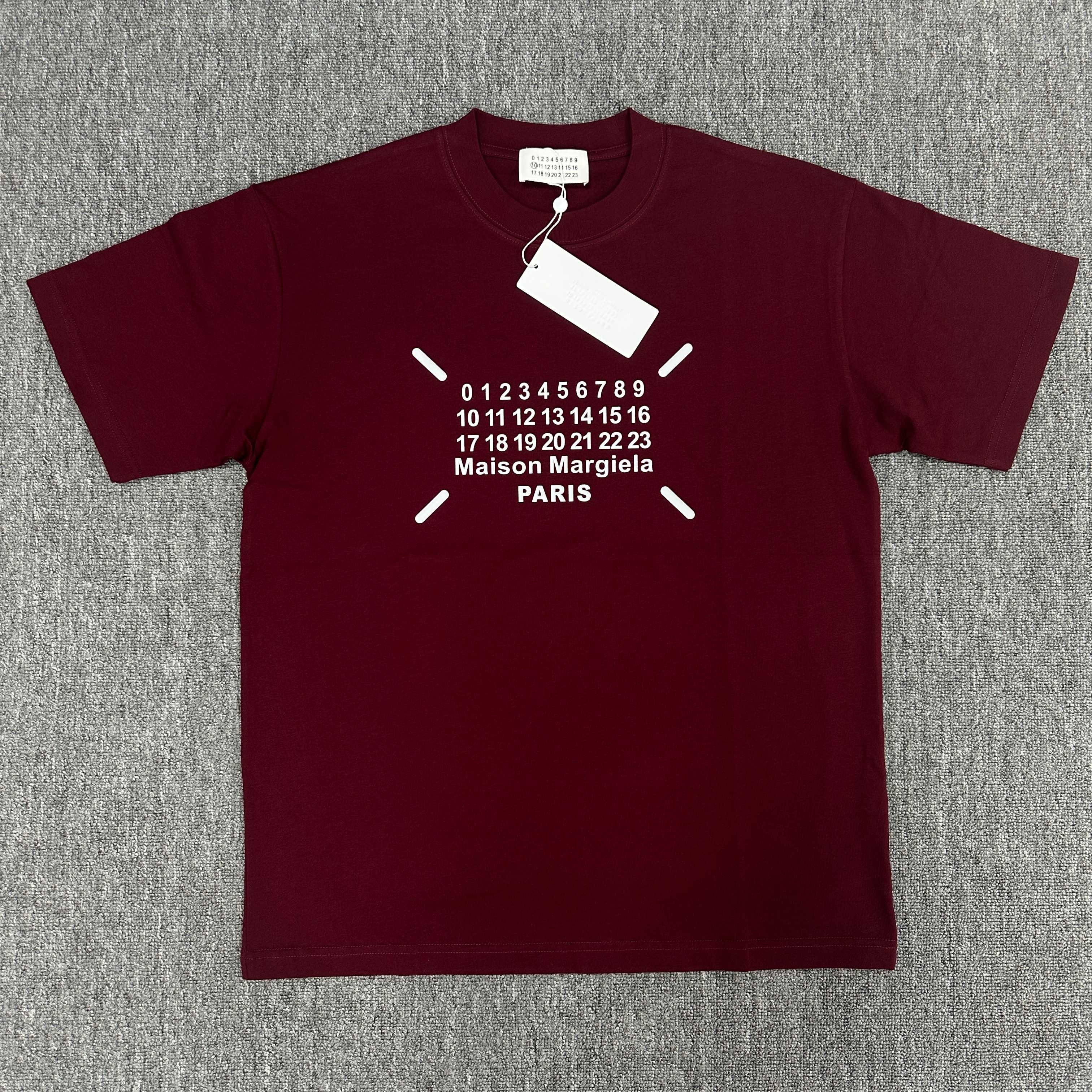 MM6 马吉*拉 2025 primavera/verano nueva colección mm6 letras y números clásicos técnica de flocado tridimensional camiseta…