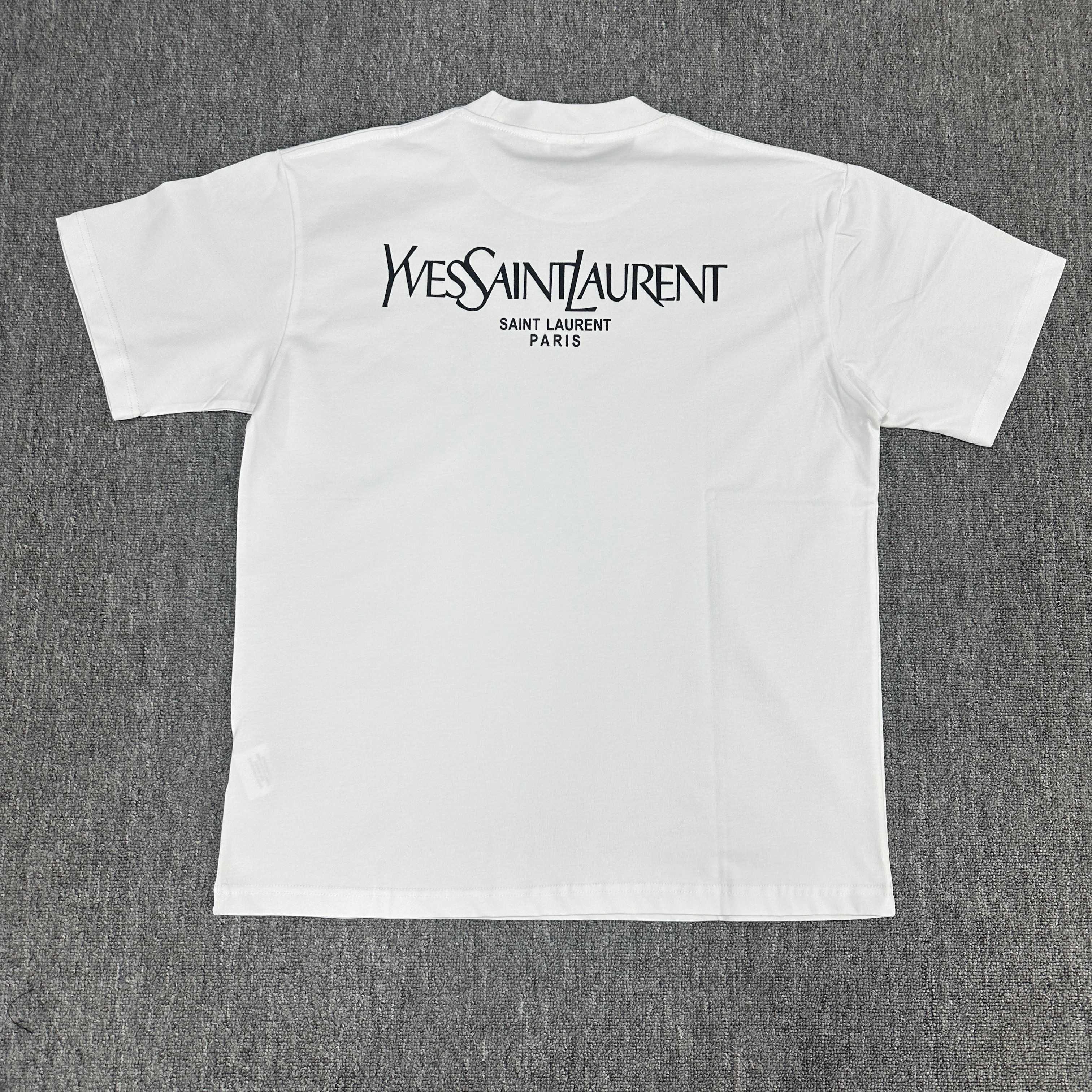 ysl*Saint Laurent* Nueva primavera/verano 2025, letras clásicas y simples, proceso de terciopelo 3D, tela de …