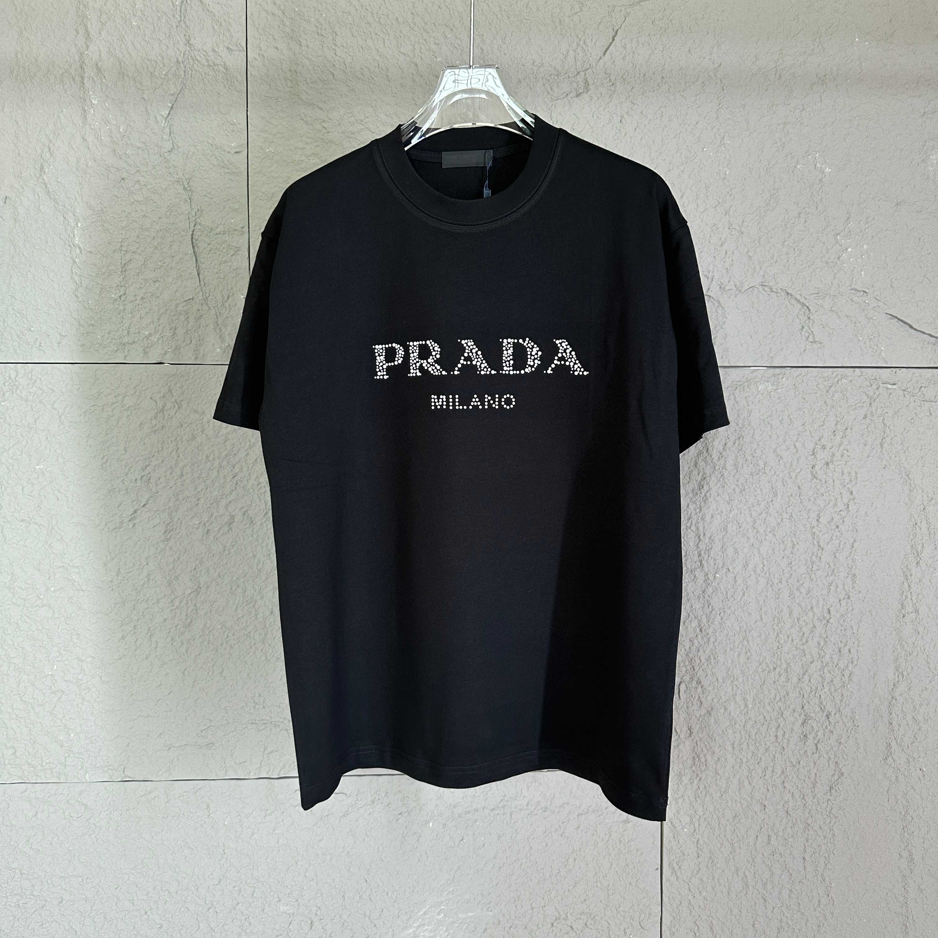 prad* 2025 estilo primavera y verano, artesanía clásica personalizada con perlas tridimensionales, tejido de algodón li…