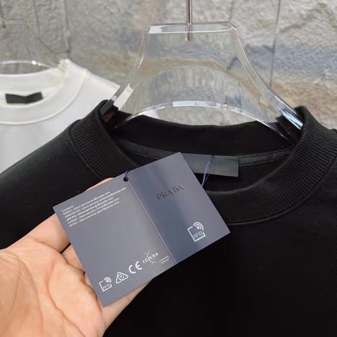 Prada 2025 Early Autumn New Custom Terry Fabric Crew Neck Sweatshirt 6 a1753847619719 6537