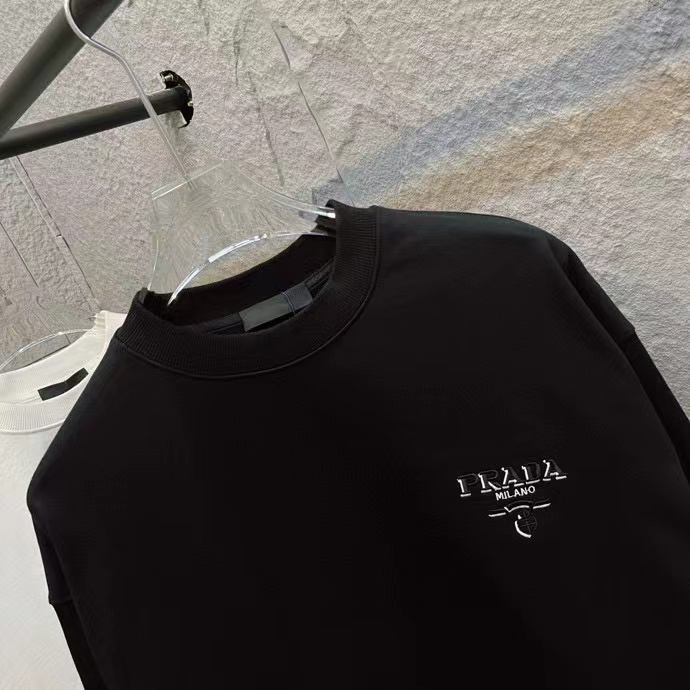 Prada 2025 Early Autumn New Custom Terry Fabric Crew Neck Sweatshirt 4 a1753847619728 6565