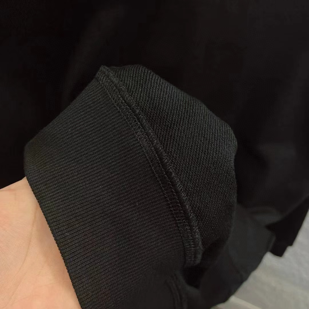 Celine Embroidered Logo Cotton Sweatshirt, Long Sleeve Pullover for Unisex 8 a1753848089044 0626
