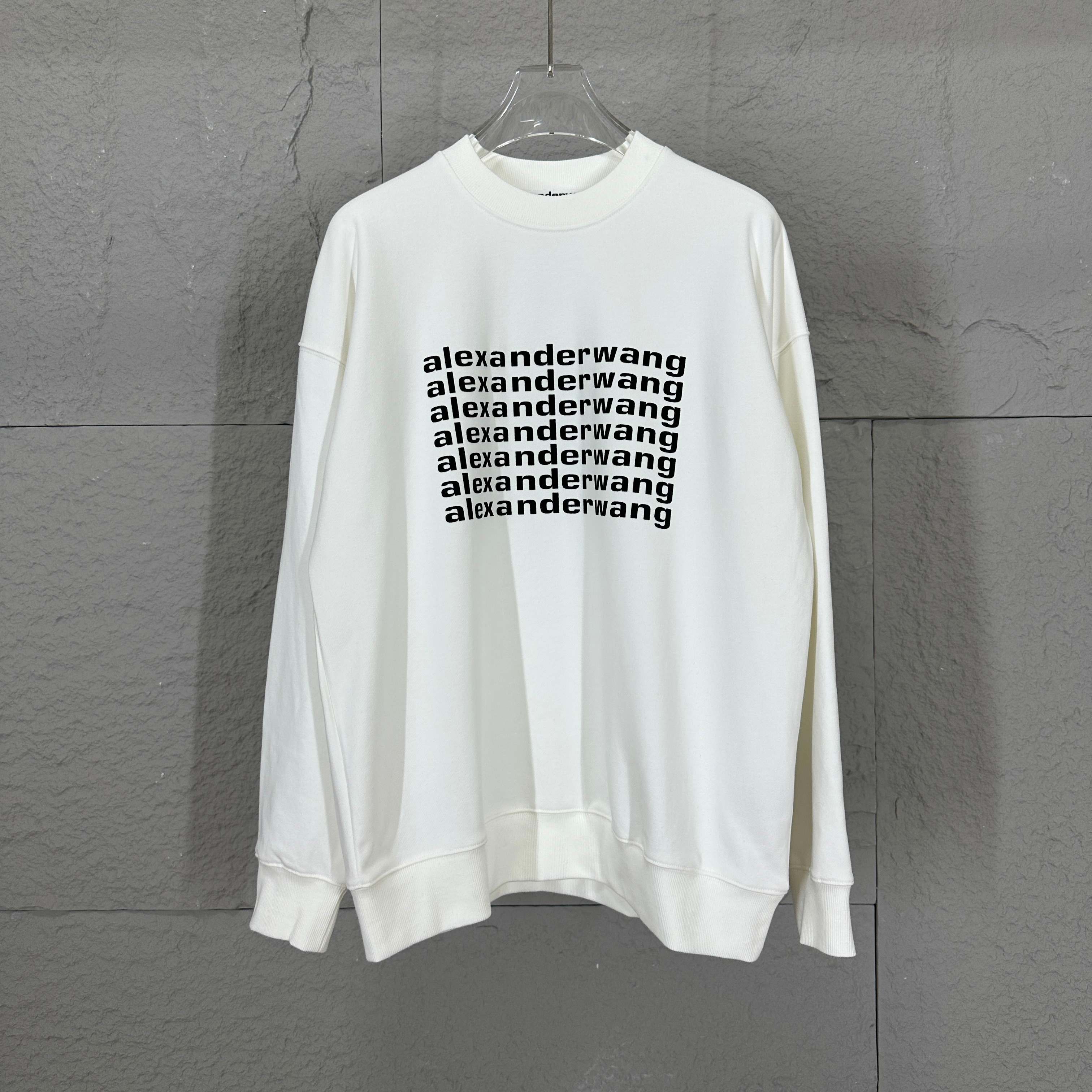 Alexander Wang Logo Sweatshirt Lange Mouw - Casual Unisex Trui