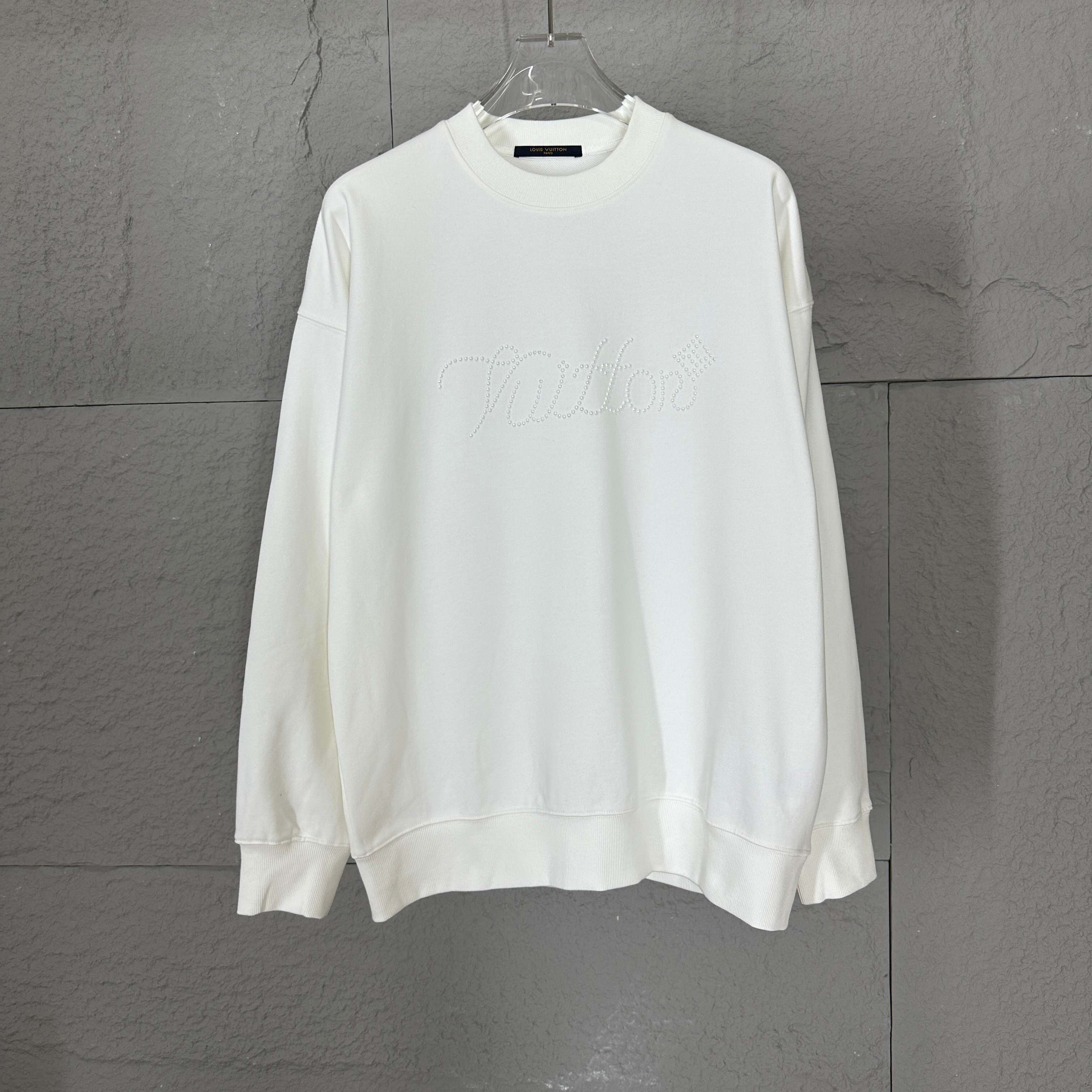 Louis Vuitton Sweat-Shirt Classique en Coton Molletonné pour Homme et Femme