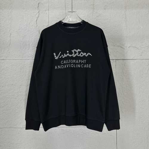 Louis Vuitton 2025 Early Autumn Black And White Rhinestone Sweatshirt 1 Louis Vuitton 2025 Early Autumn Black And White Rhinestone Sweatshirt
