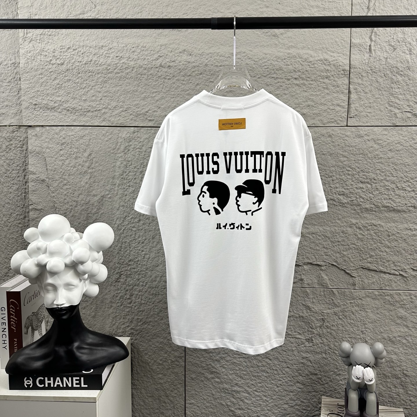 P80 1v Louis*2026 primavera/verano nuevo estilo, clásico gran logo LV con diseño de proceso de flocado tridimensional, …