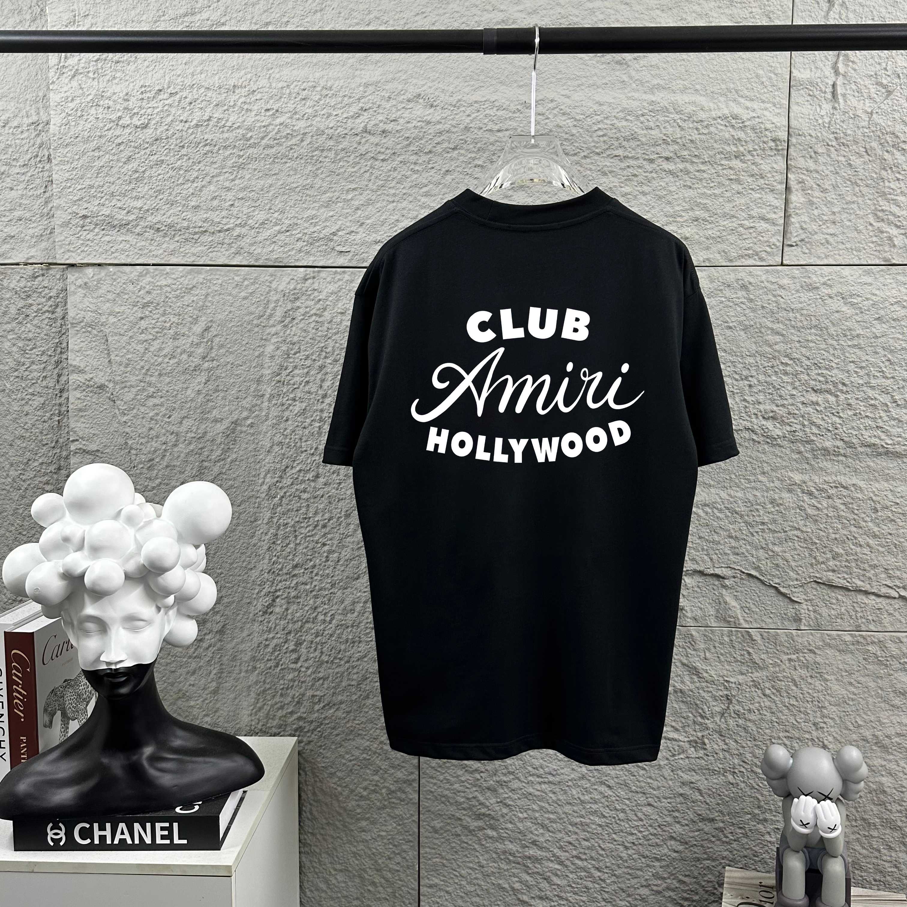 P75 Amiri*Emir 2026 primavera-verano nueva colección Camiseta de manga corta de algodón puro, proceso clásico de estamp…