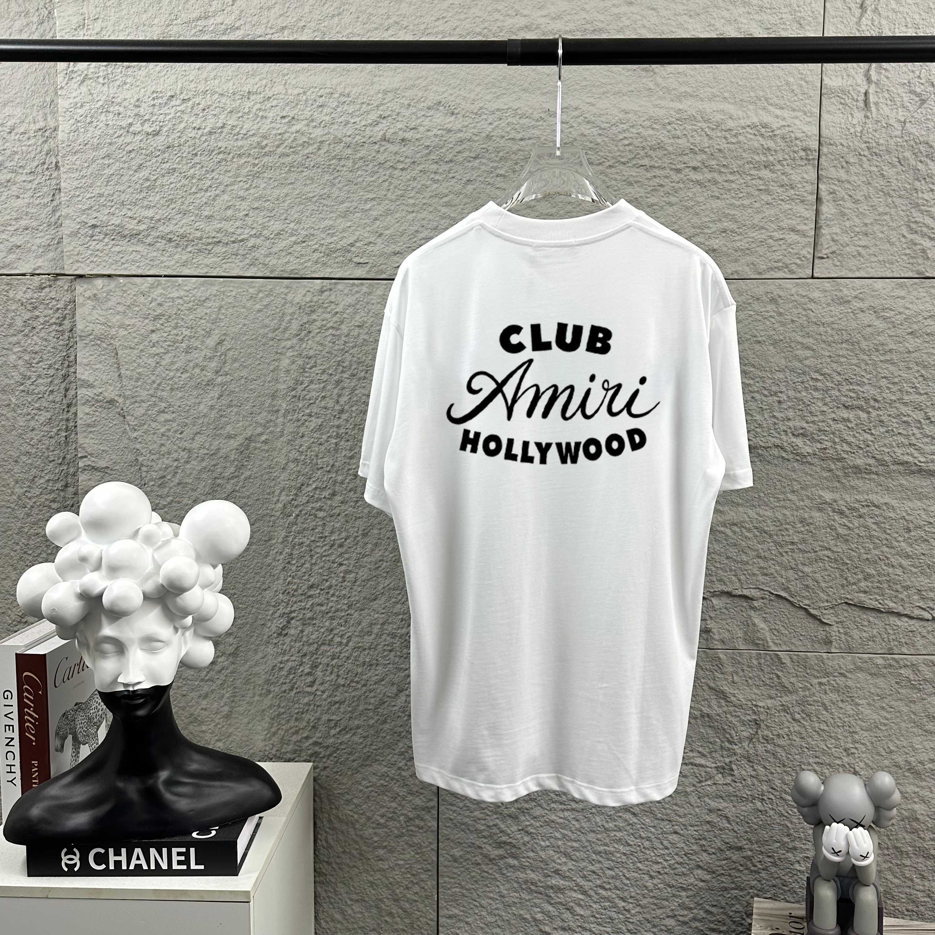 P75 Amiri*Emir 2026 primavera-verano nueva colección Camiseta de manga corta de algodón puro, proceso clásico de estamp…