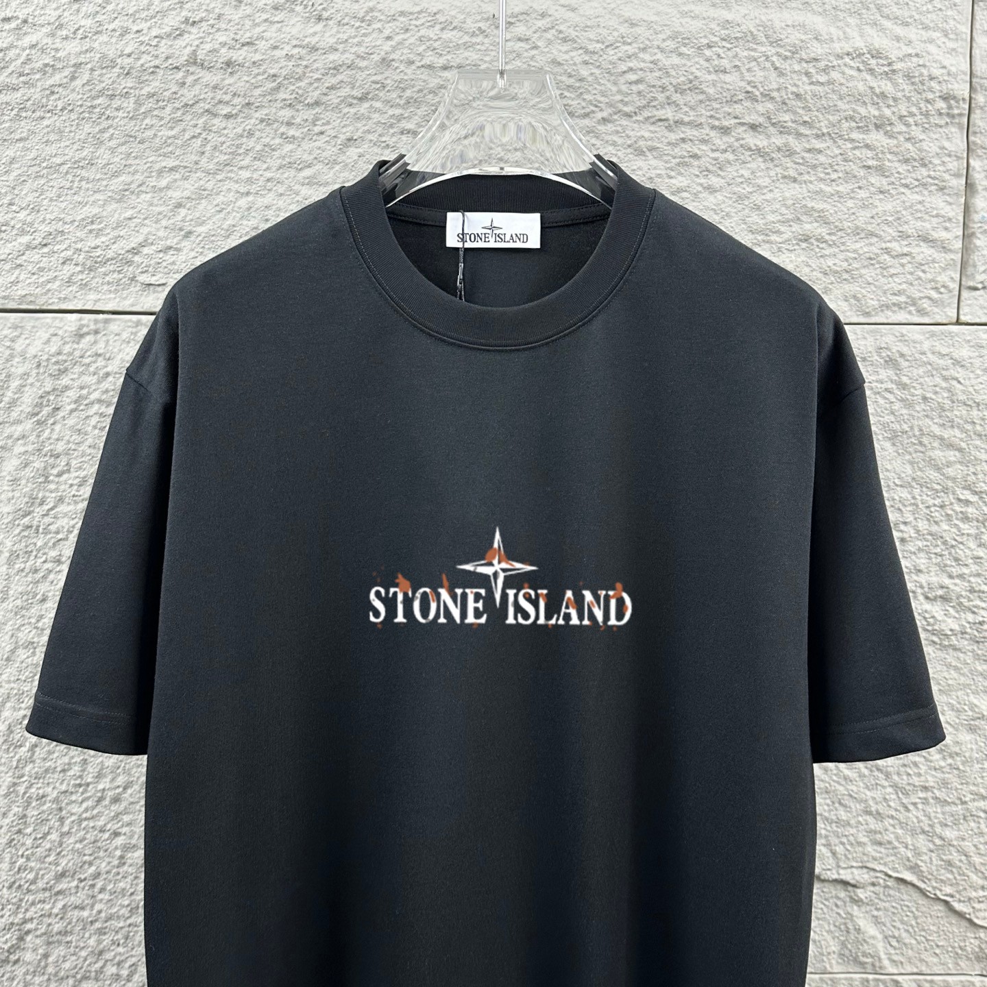 Stone Island STONE*ISLAND*石头岛*2026 春夏新款 图标字母印花 定制双纱平纹纯棉面料 短袖T恤