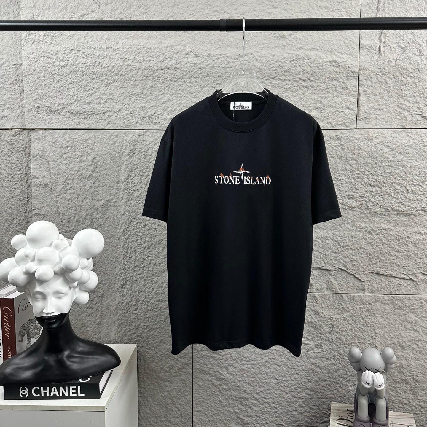 Stone Island STONE*ISLAND*石头岛*2026 春夏新款 图标字母印花 定制双纱平纹纯棉面料 短袖T恤