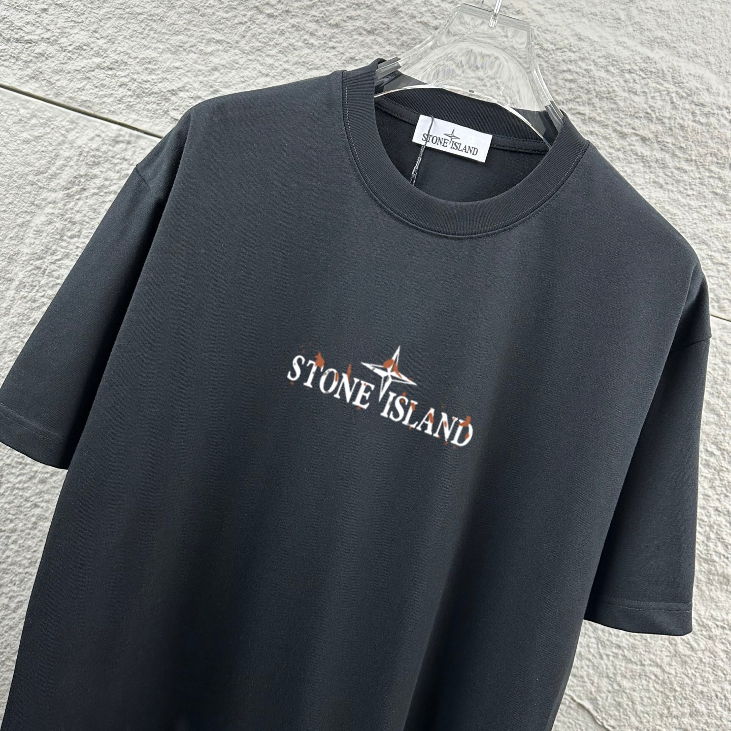 Stone Island STONE*ISLAND*石头岛*2026 春夏新款 图标字母印花 定制双纱平纹纯棉面料 短袖T恤