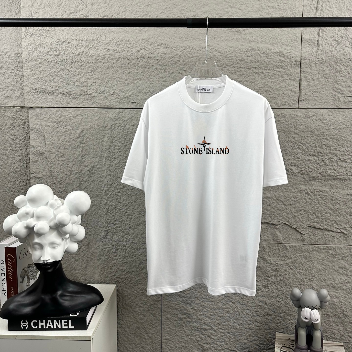 Stone Island STONE*ISLAND*石头岛*2026 春夏新款 图标字母印花 定制双纱平纹纯棉面料 短袖T恤