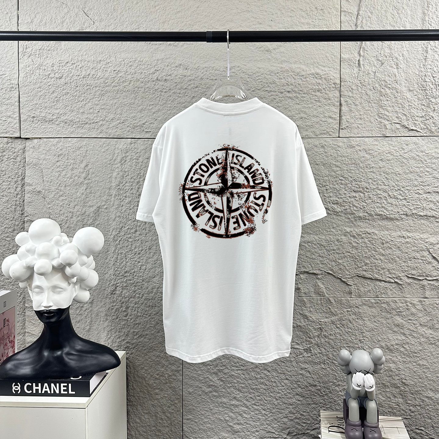Stone Island STONE*ISLAND*石头岛*2026 春夏新款 图标字母印花 定制双纱平纹纯棉面料 短袖T恤