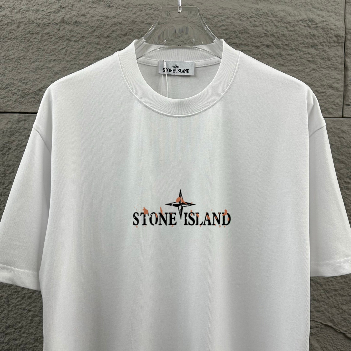Stone Island STONE*ISLAND*石头岛*2026 春夏新款 图标字母印花 定制双纱平纹纯棉面料 短袖T恤