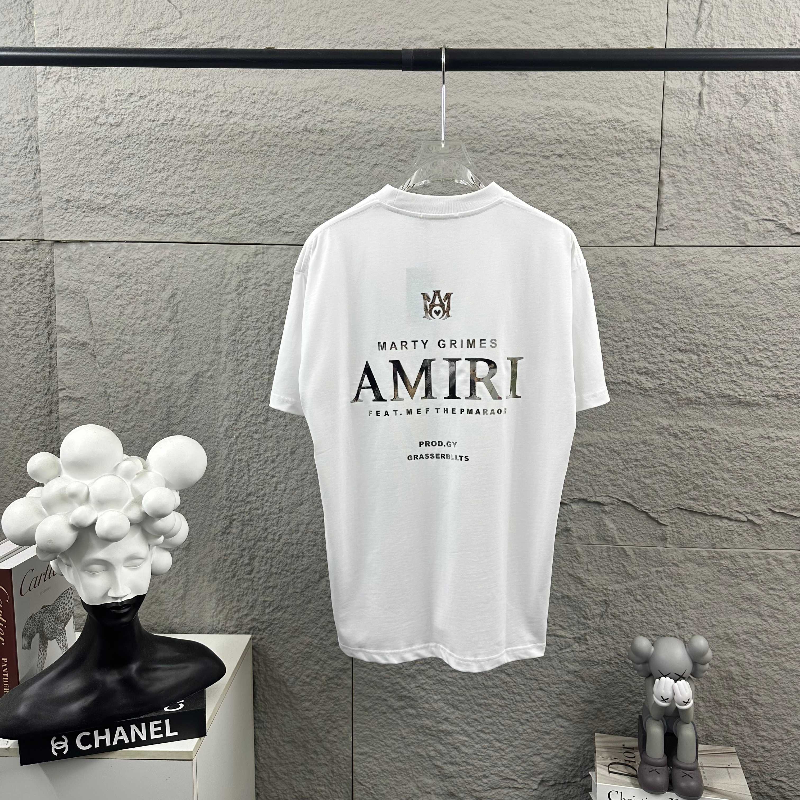 P80 Amiri*Emir 2026 nueva temporada primavera-verano, tela de algodón peinado doble hilo personalizada, camis…