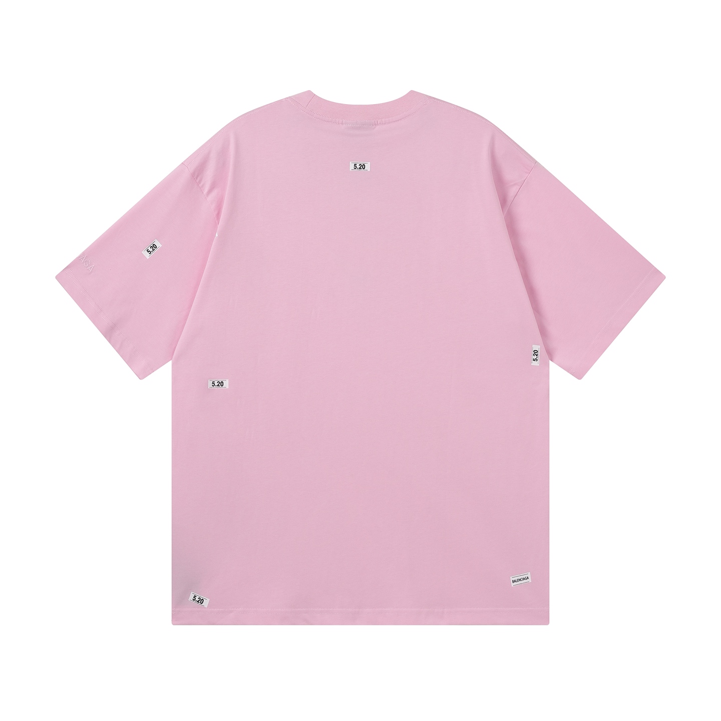 Balenciaga 官网品质BALENCI*GA/巴黎 SS26最新款 5 20贴纸印花左袖绣Logo短袖T恤砖柜同步