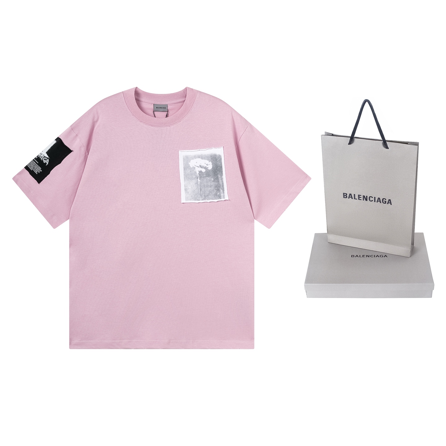 P95 Foto real [Versión superior. Calidad del sitio web oficial] BALENCI*GA/Paris.SS26 último modelo Camiseta de manga c…