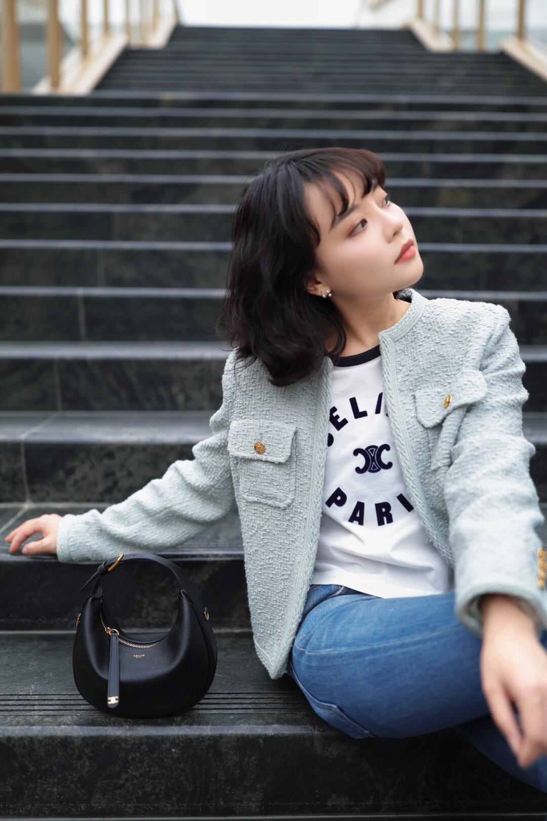 Celine Black upper body effect