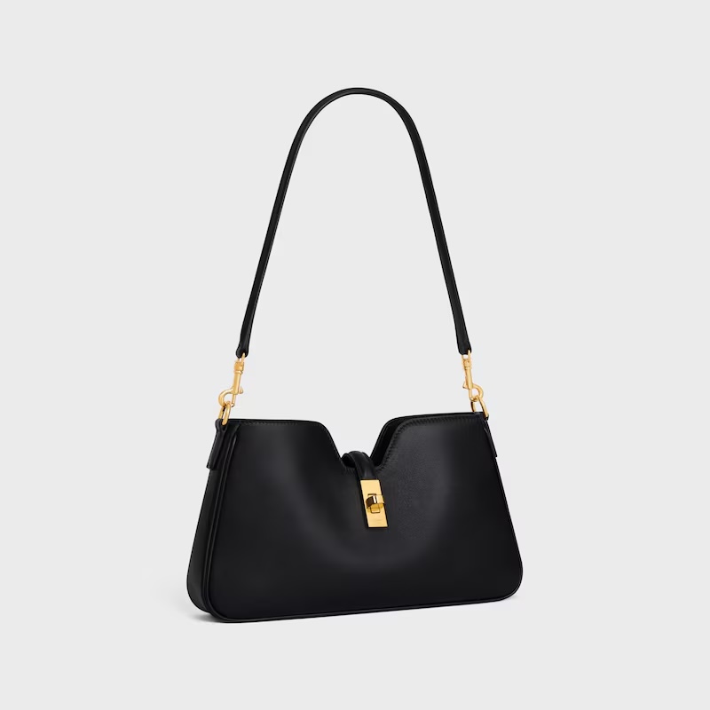 Celine Camille Handbag in Black Leather with Gold-Tone Hardware 3 i1755150808117 8894 0 1