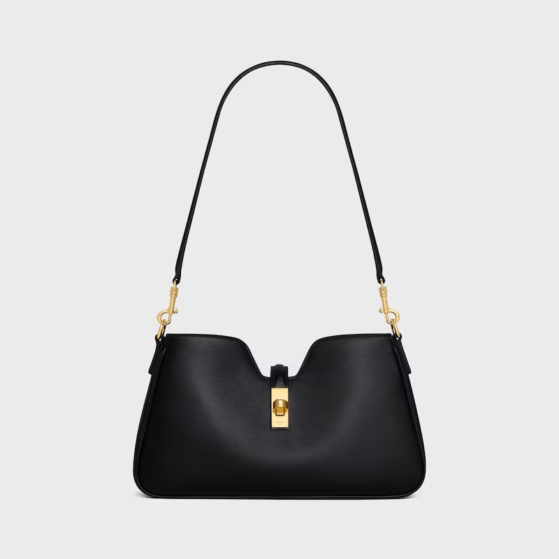 Celine Camille Handbag in Black Leather with Gold-Tone Hardware 2 i1755150808118 9237 0 0