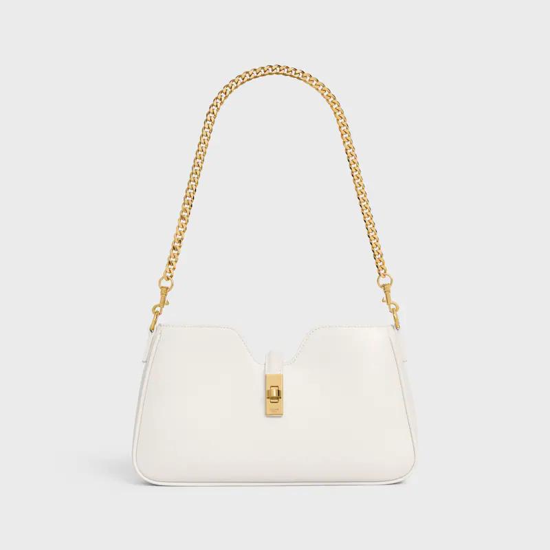 Celine Camille Baguette Bag in White Leather with Gold Hardware 4 i1755150926575 3423 0 3