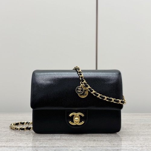 Chanel Classic Flap Black Leather Handbag with Gold Hardware and Chain 1 Chanel Classic Flap Black Leather Handbag with Gold Hardware and Chain