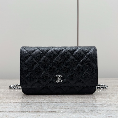 Chanel Wallet on Chain Black Quilted Leather Crossbody Bag - Stylish & Compact 1 Chanel Wallet on Chain Black Quilted Leather Crossbody Bag - Stylish & Compact