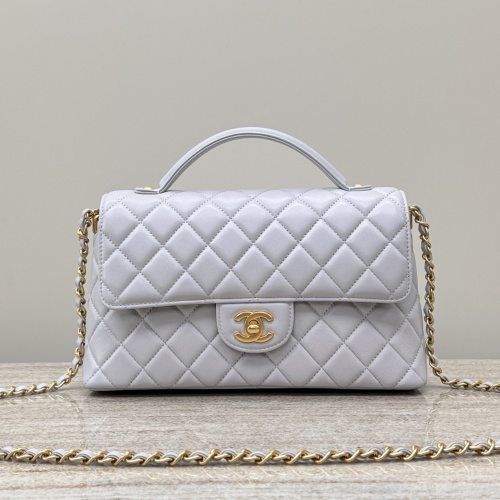 Chanel Handle Bag 25P, Quilted Leather, Top Handle, and Chain Strap 1 Chanel Handle Bag 25P, Quilted Leather, Top Handle, and Chain Strap
