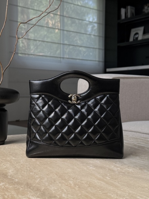 Chanel 25P Mini Black Lambskin 31 Bag, Elegant and Practical 1 Chanel 25P Mini Black Lambskin 31 Bag, Elegant and Practical