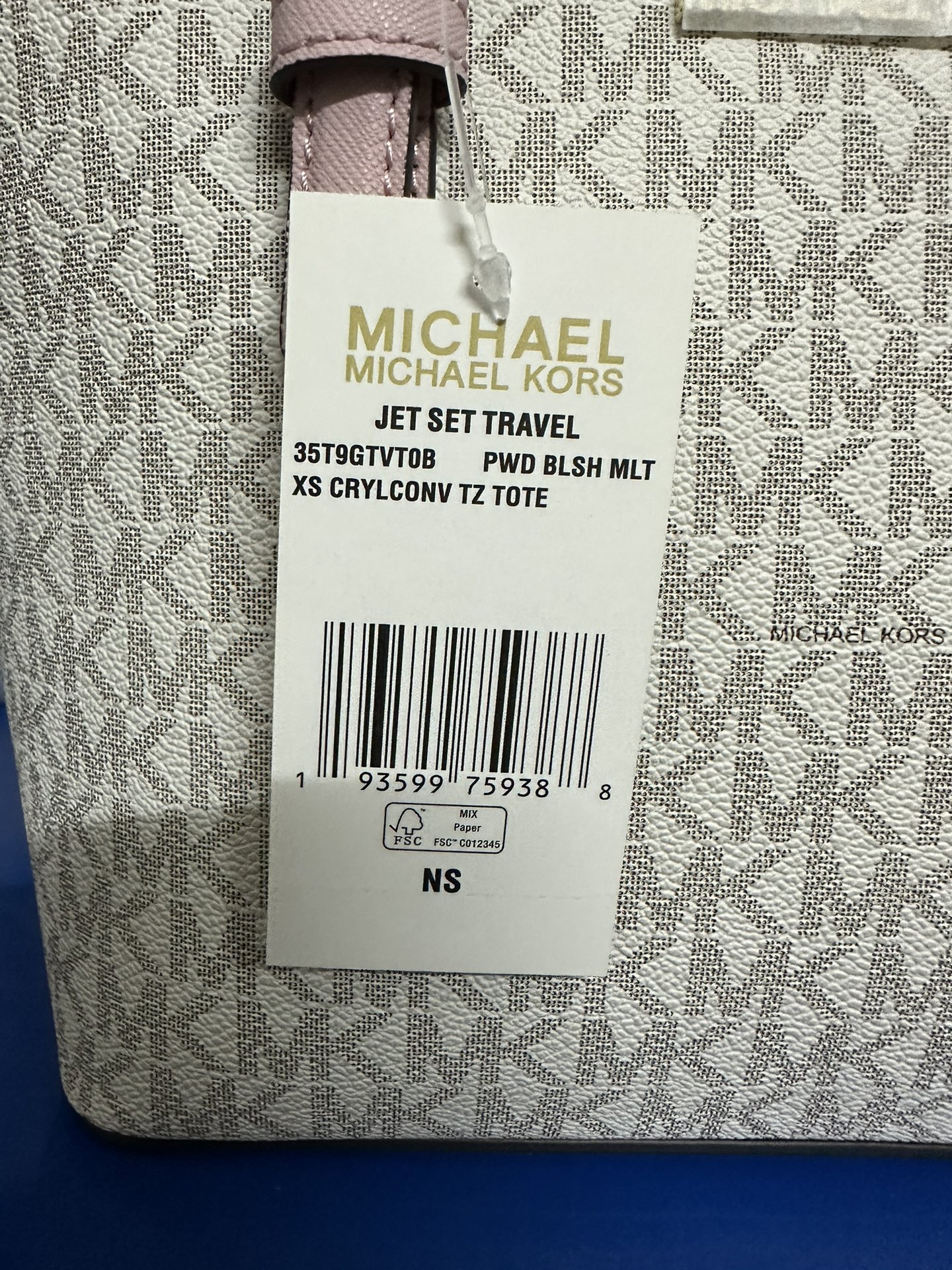 Michael Kors MK新款小号购物袋 十字纹牛皮 购物袋pv专用面料样式 设计改成了小号 额外加了长背带