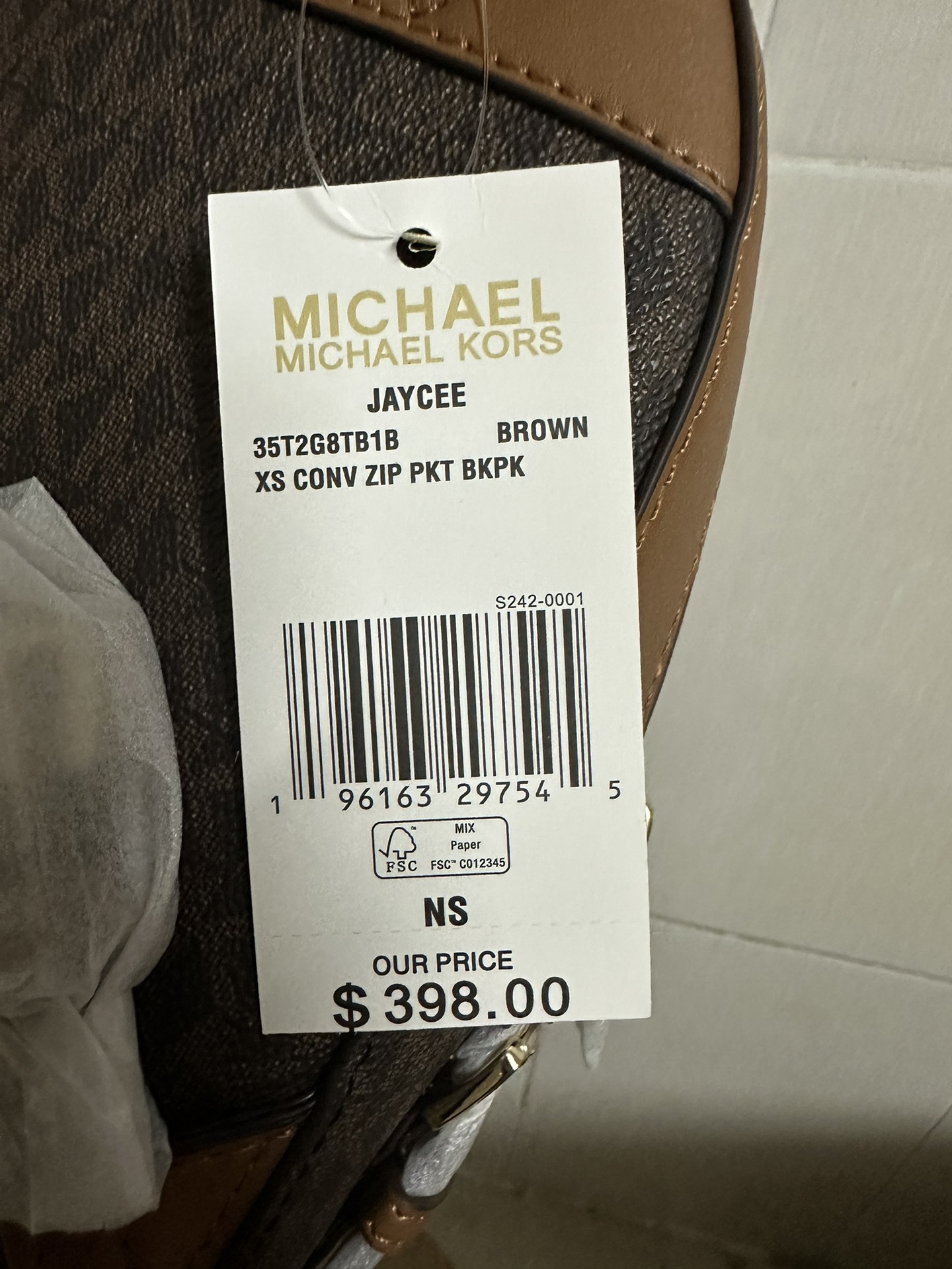 Michael Kors 新款AMK背包2拼皮小号，A