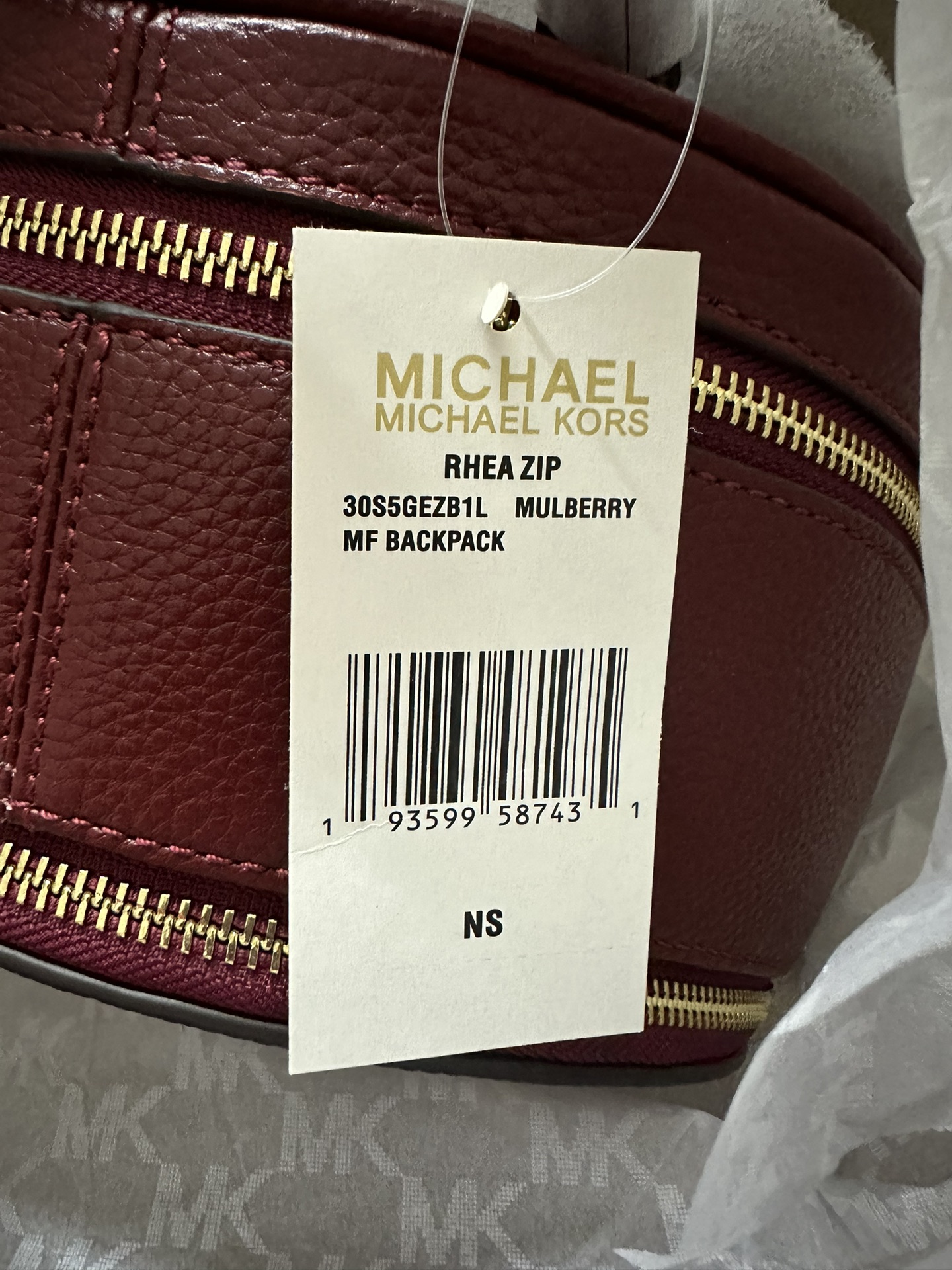 Michael Kors Mk纯原双肩背包荔枝纹软牛皮，手感超柔软 配 防尘袋