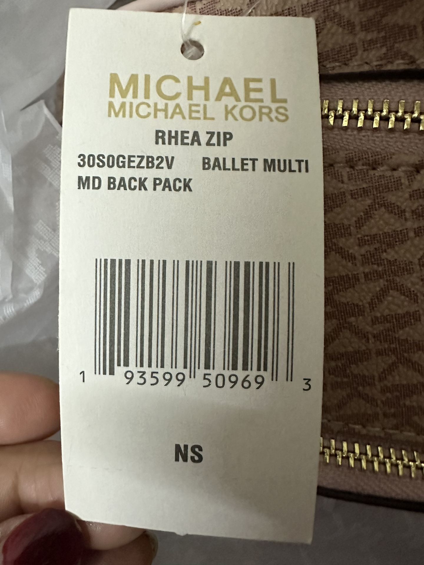 Michael Kors MK背包2拼皮3拼色。A