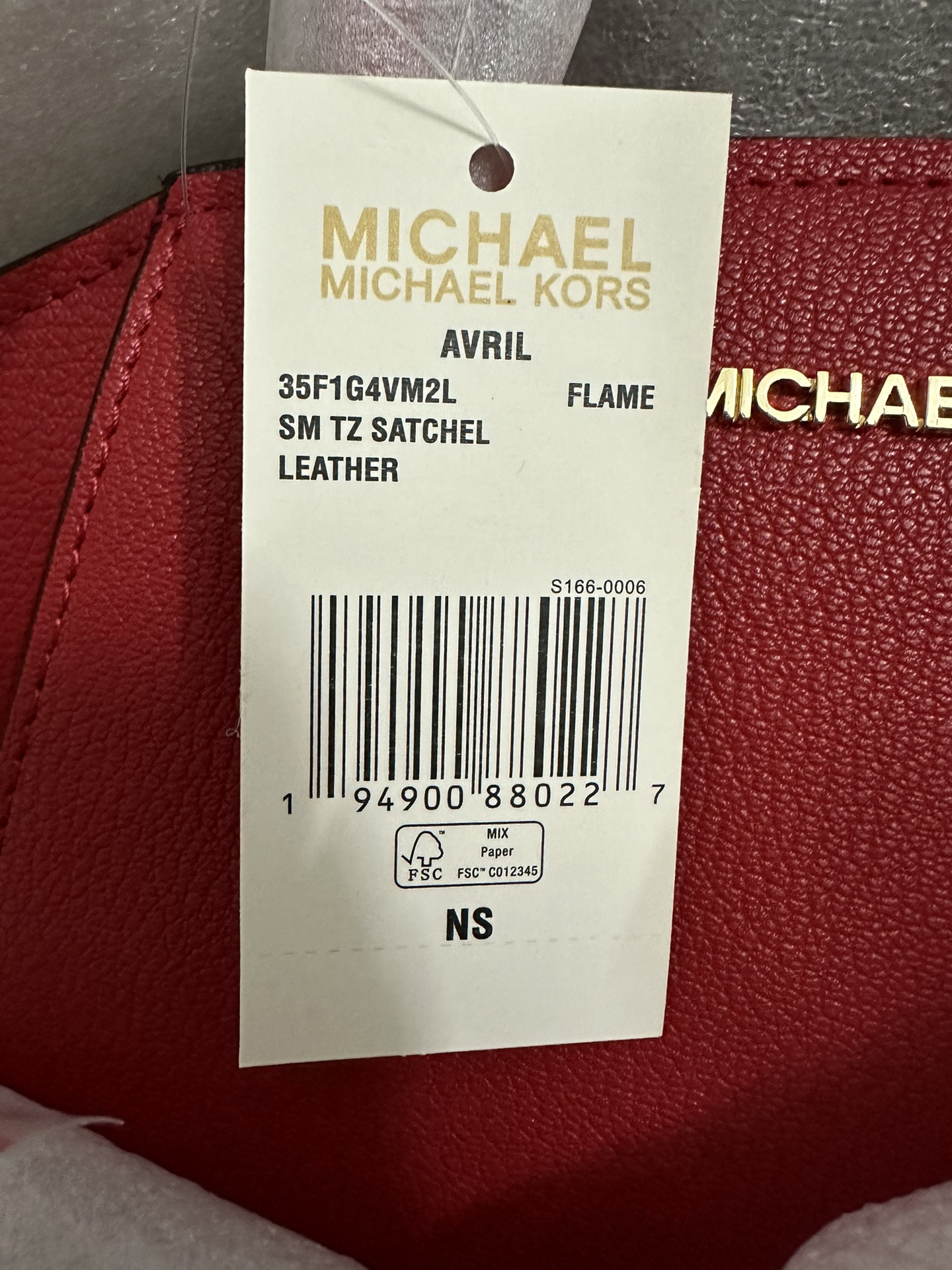 Michael Kors 新款小号饺子包，红色