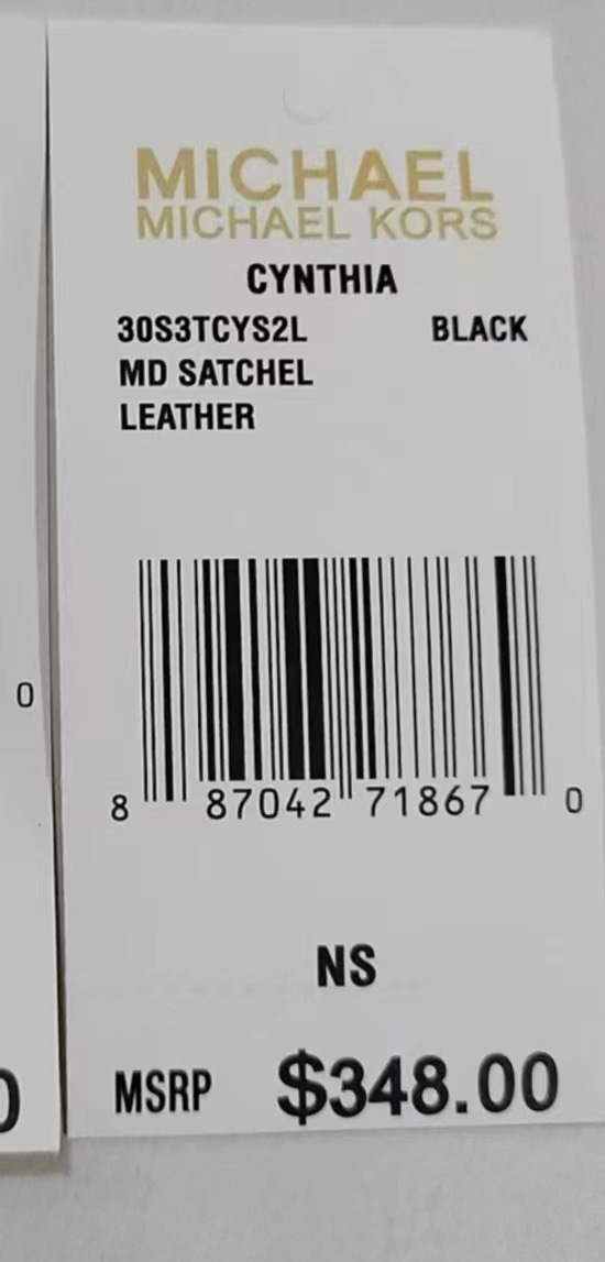 Michael Kors 中号 款玳瑁包还有，黑色