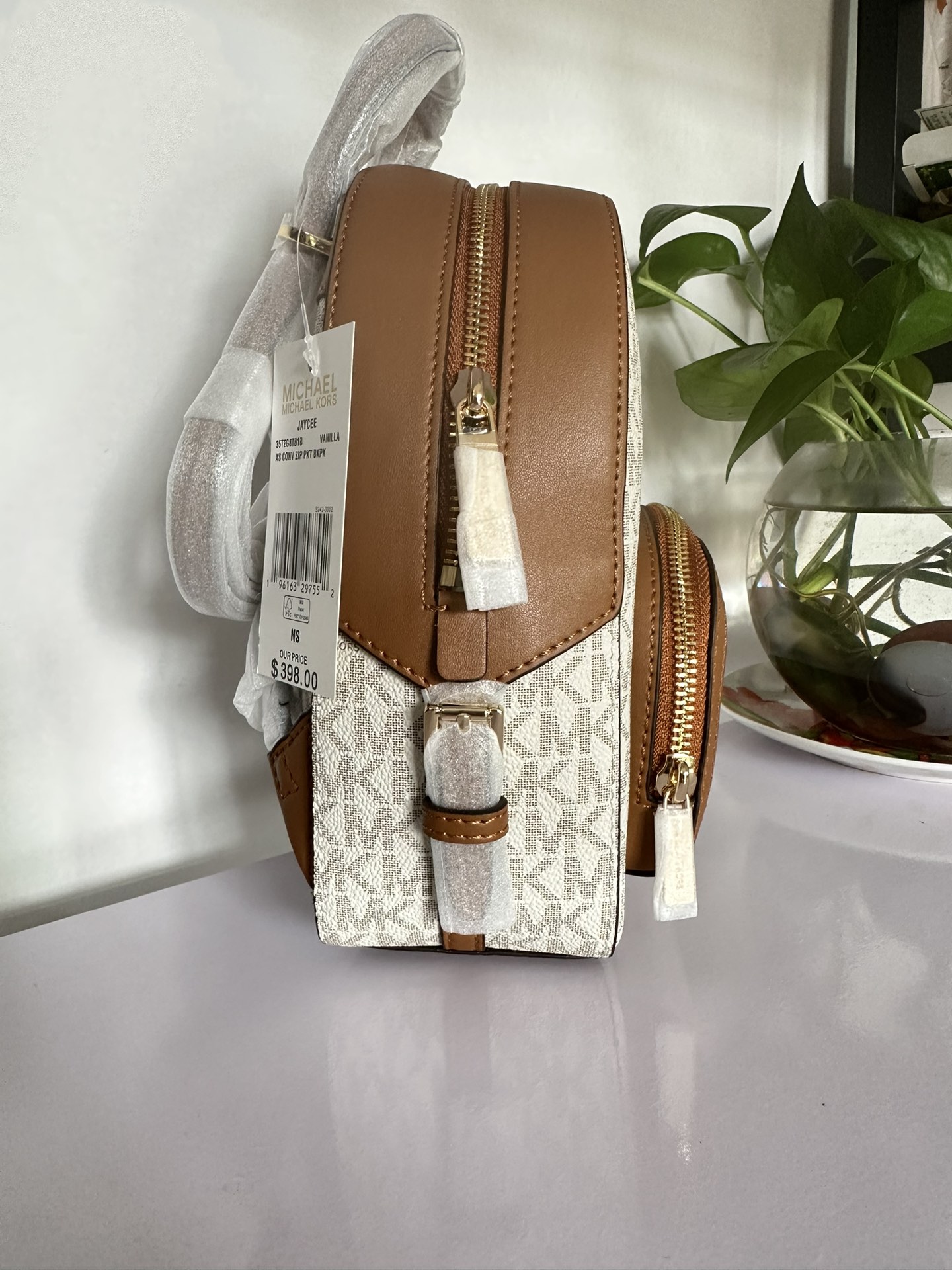 Michael Kors 新款AMK背包2拼皮小号，A
