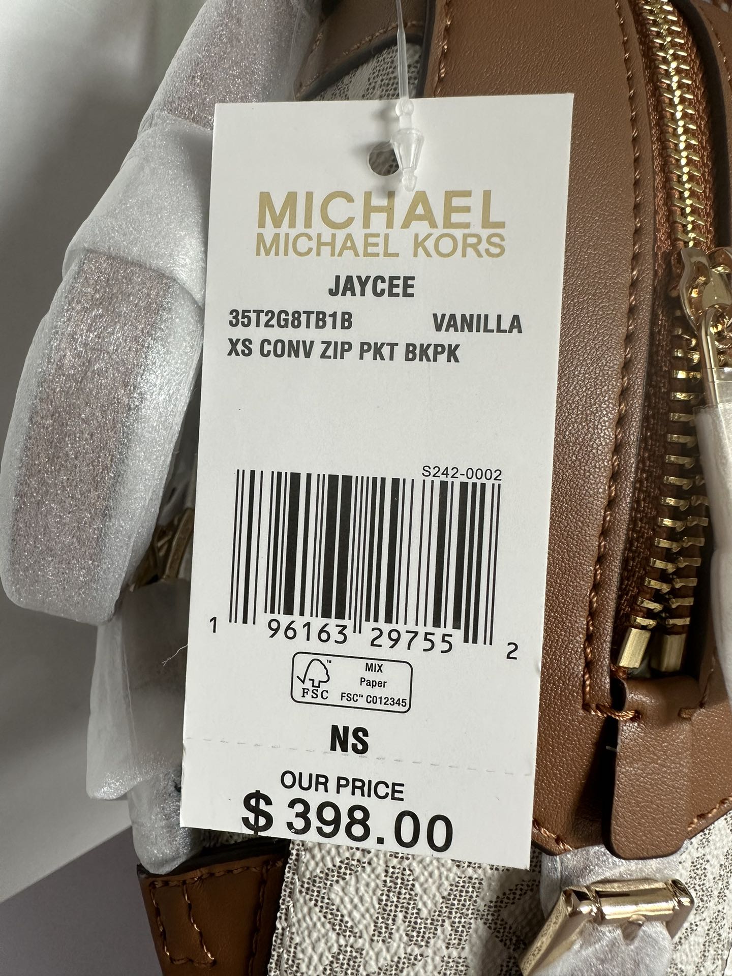 Michael Kors 新款AMK背包2拼皮小号，A