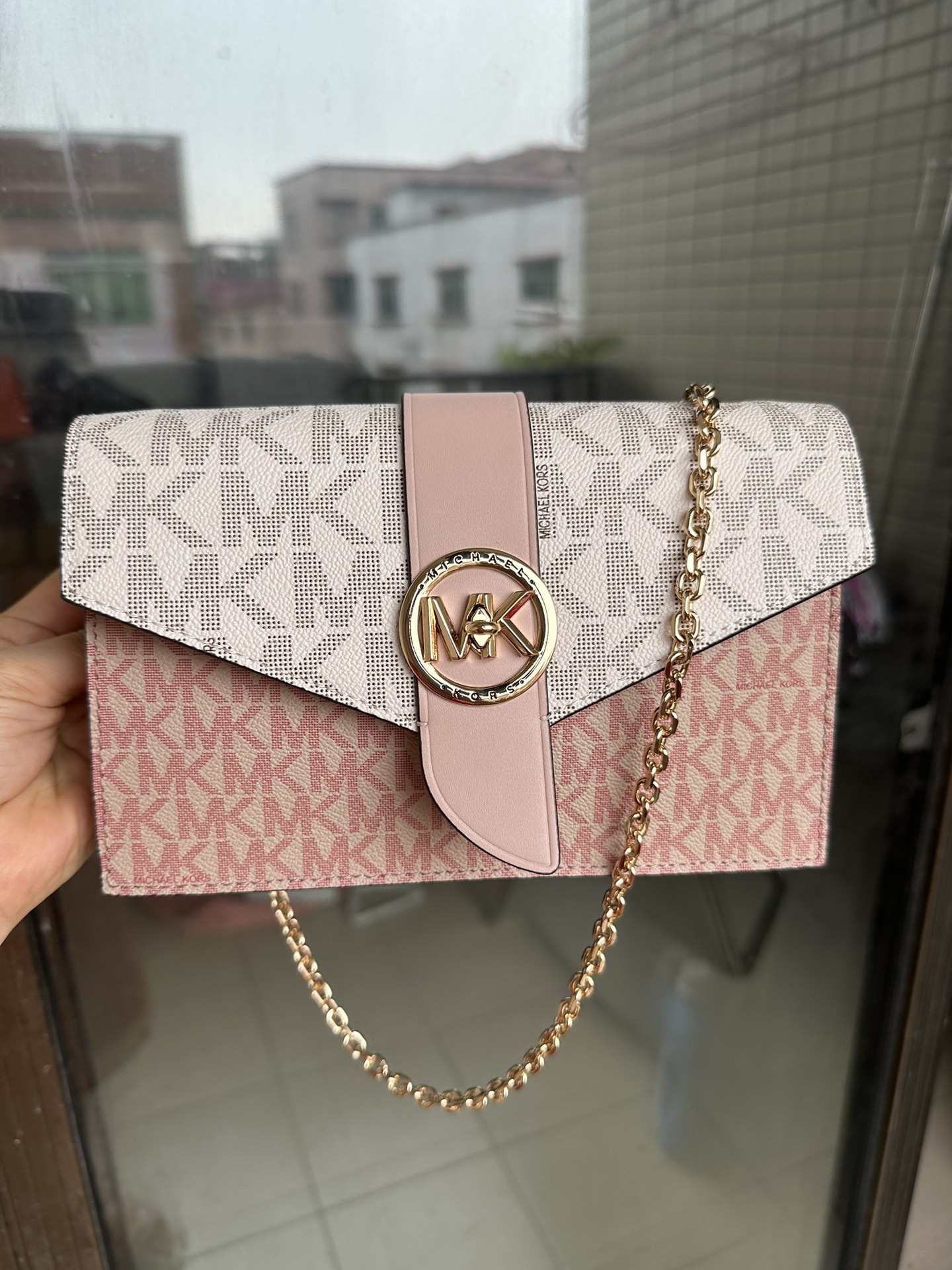 Michael Kors MK专用材料加牛皮配制而