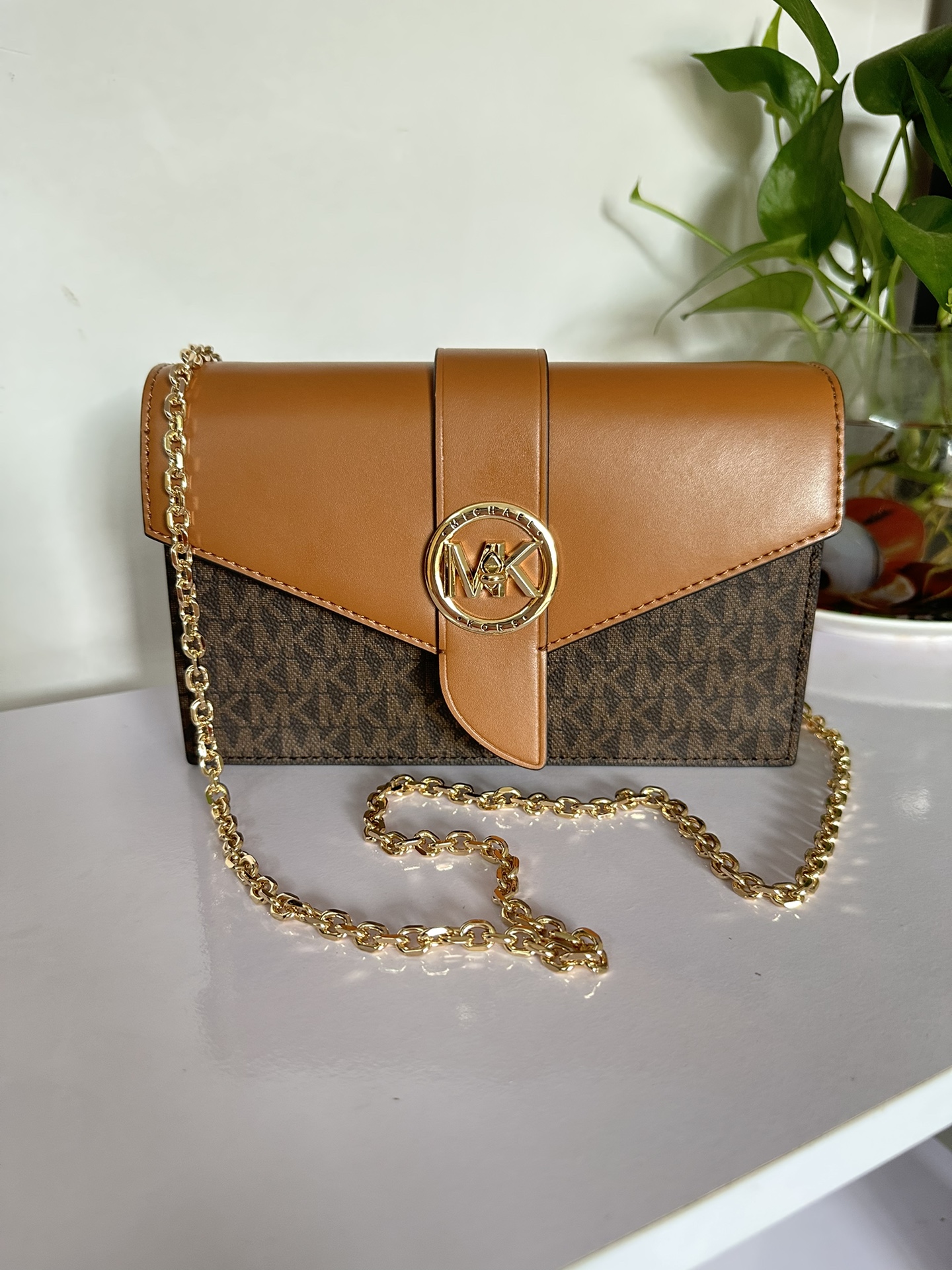 Michael Kors MK专用材料加牛皮配制而