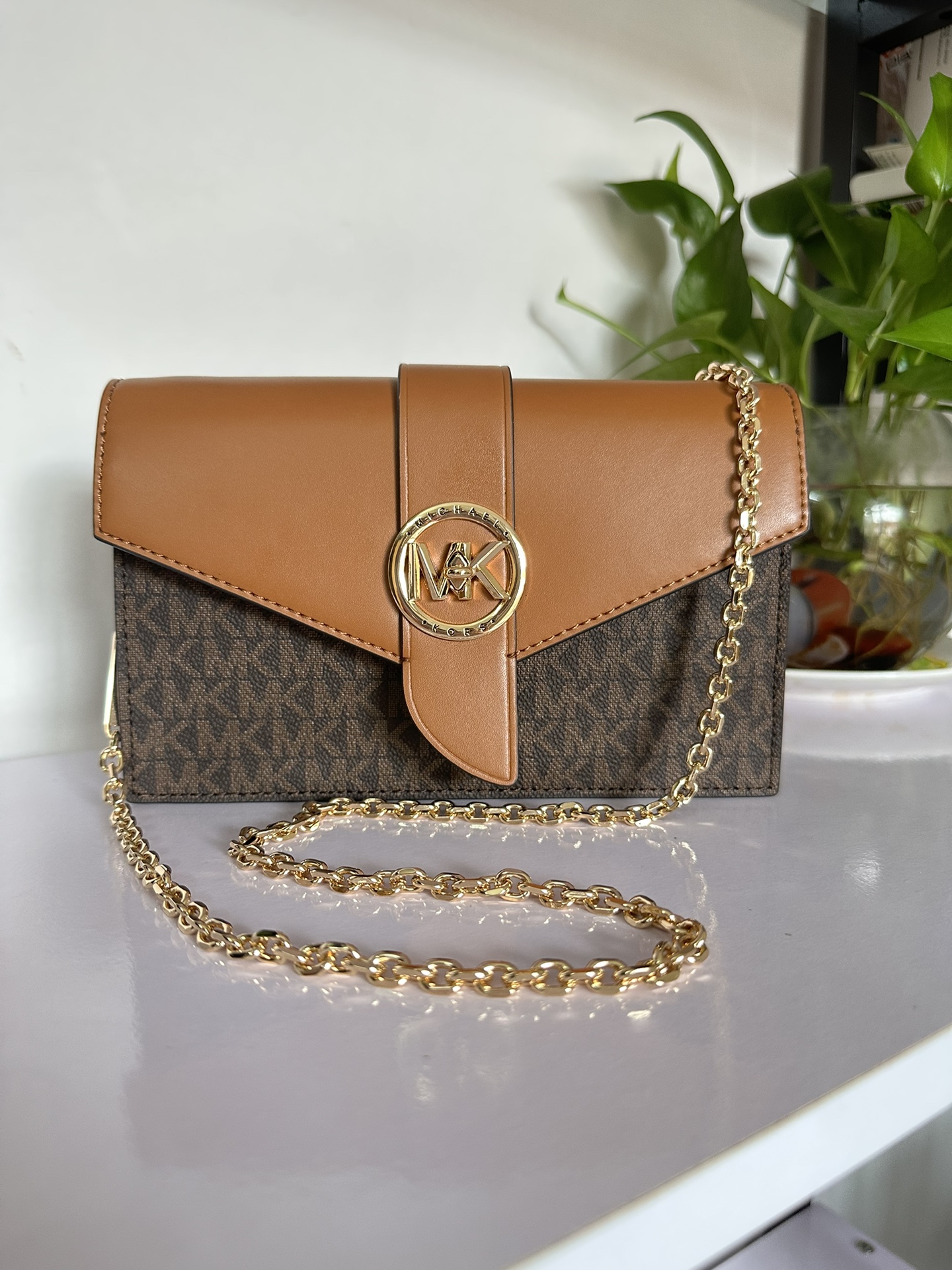 Michael Kors MK专用材料加牛皮配制而