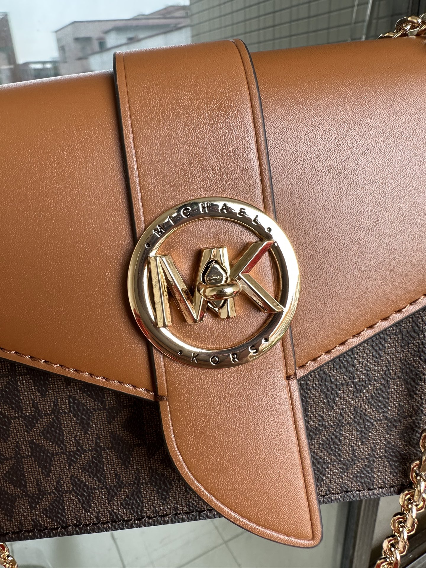 Michael Kors MK专用材料加牛皮配制而