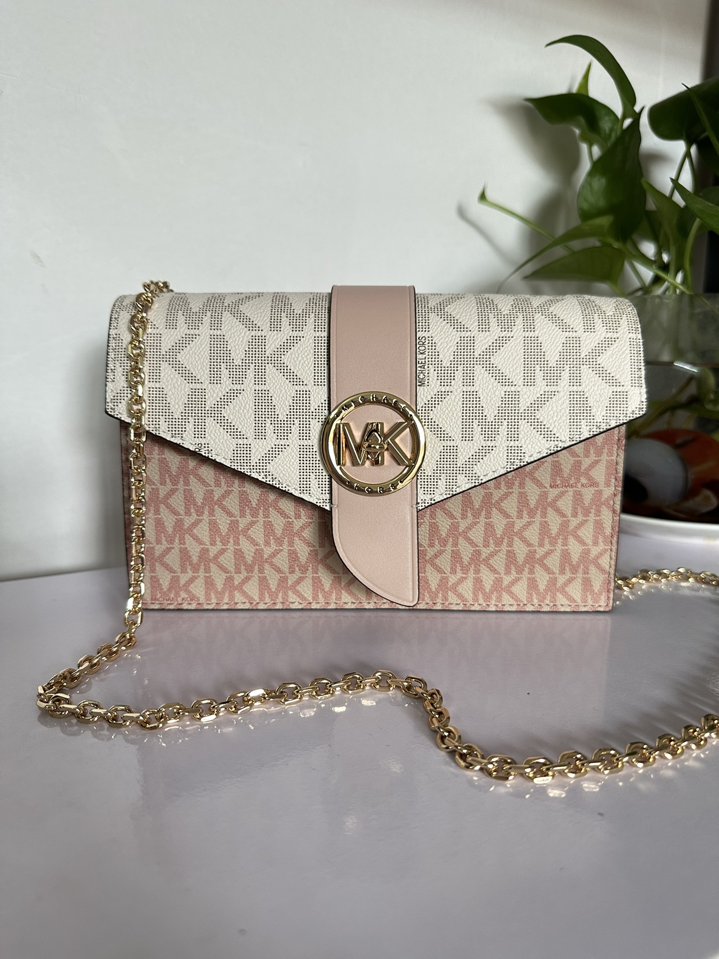 Michael Kors MK专用材料加牛皮配制而