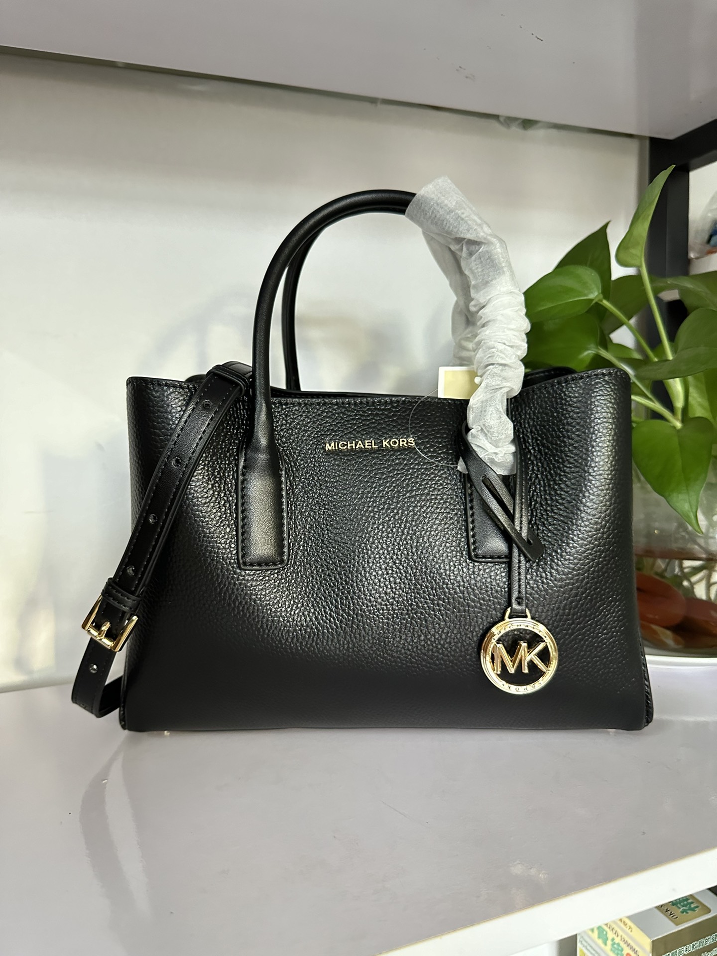 Michael Kors 2024年MK新开口笑单肩包 迈克.科尔斯（MICHAEL KORS）女士手提包 30S4G9RS1S