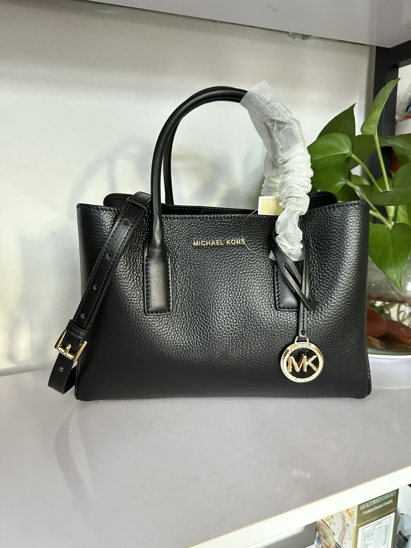 Michael Kors 2024年MK新开口笑单肩包 迈克.科尔斯（MICHAEL KORS）女士手提包 30S4G9RS1S