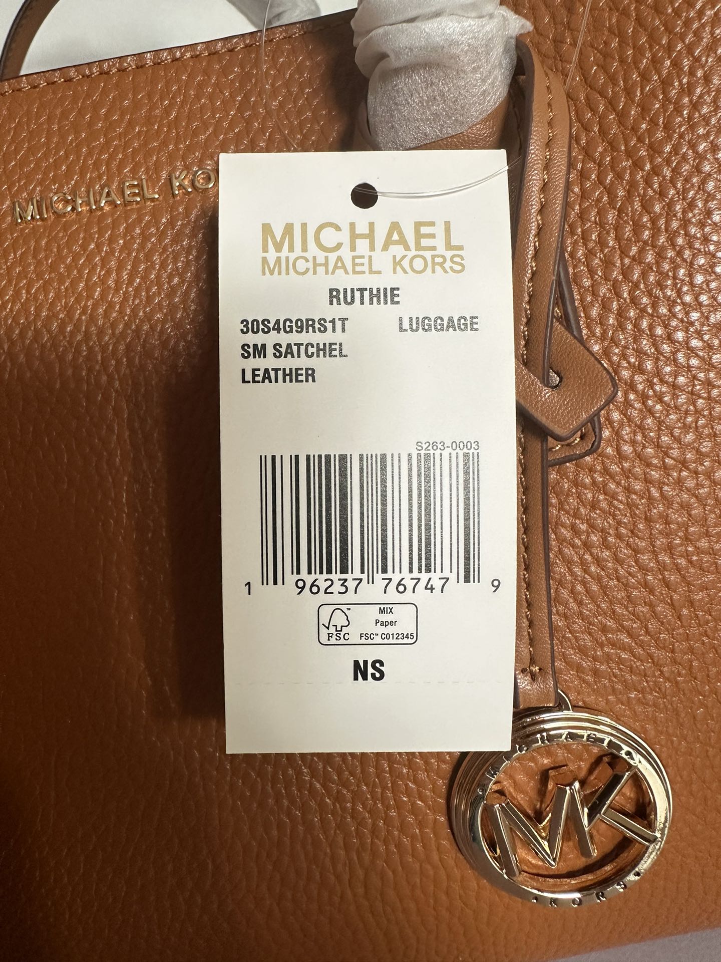 Michael Kors 2024年MK新开口笑单肩包 迈克.科尔斯（MICHAEL KORS）女士手提包 30S4G9RS1T