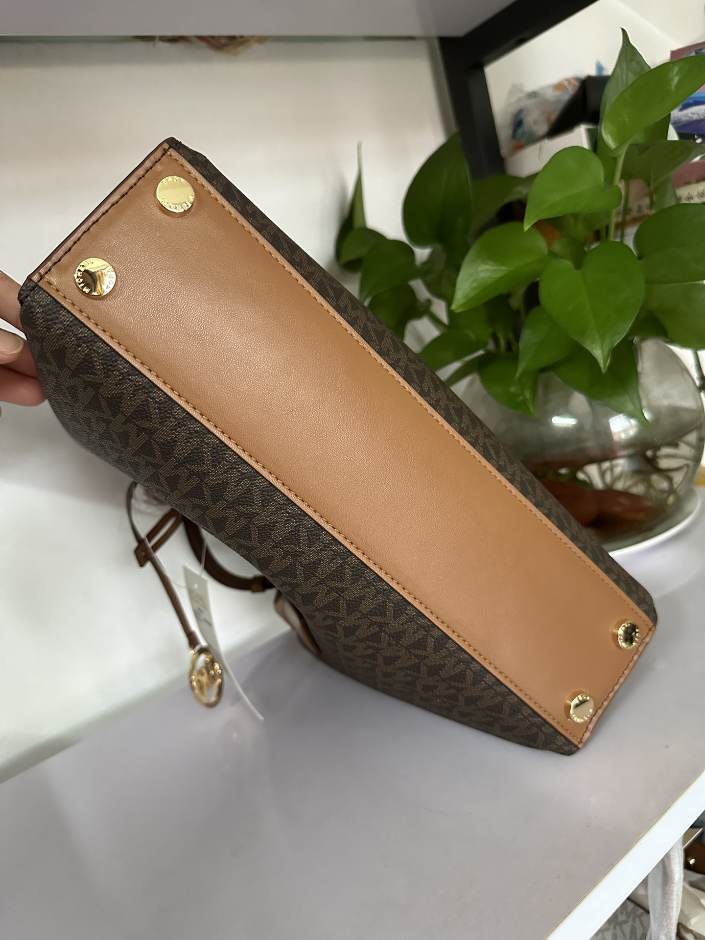 Michael Kors 2024年MK新开口笑单肩包 迈克.科尔斯（MICHAEL KORS）女士手提包 30S4G9RS1B