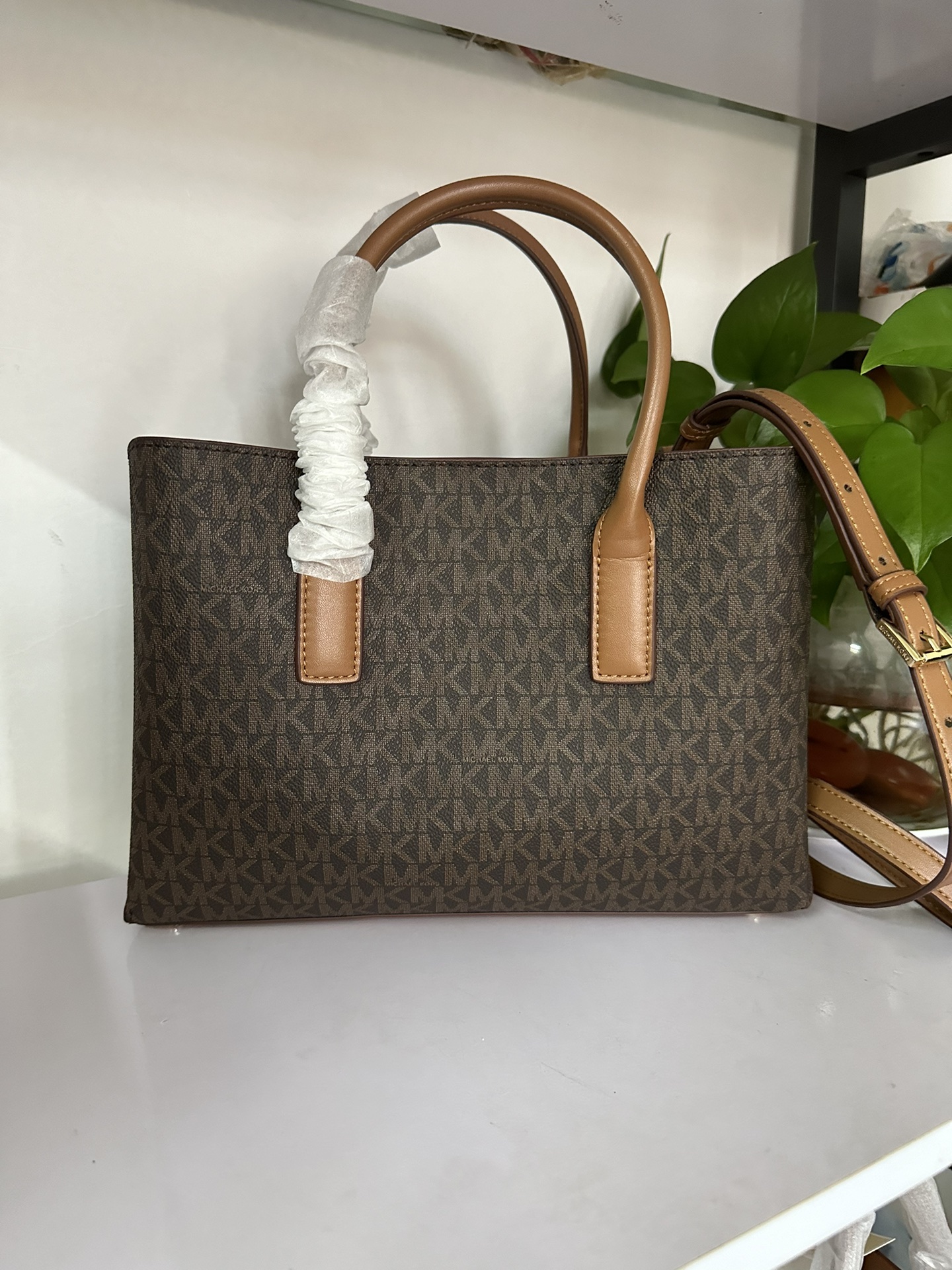 Michael Kors 2024年MK新开口笑单肩包 迈克.科尔斯（MICHAEL KORS）女士手提包 30S4G9RS1B