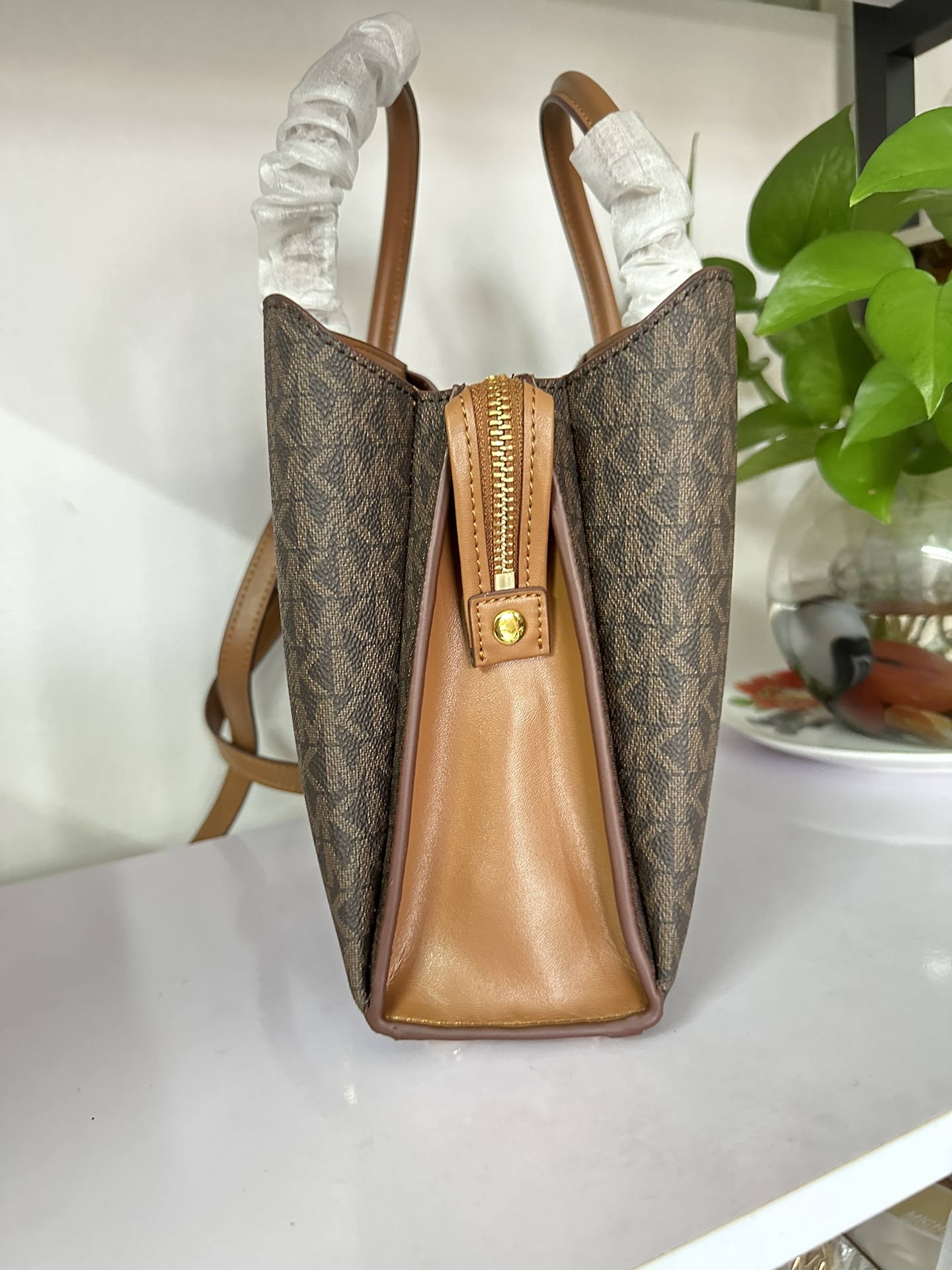 Michael Kors 2024年MK新开口笑单肩包 迈克.科尔斯（MICHAEL KORS）女士手提包 30S4G9RS1B