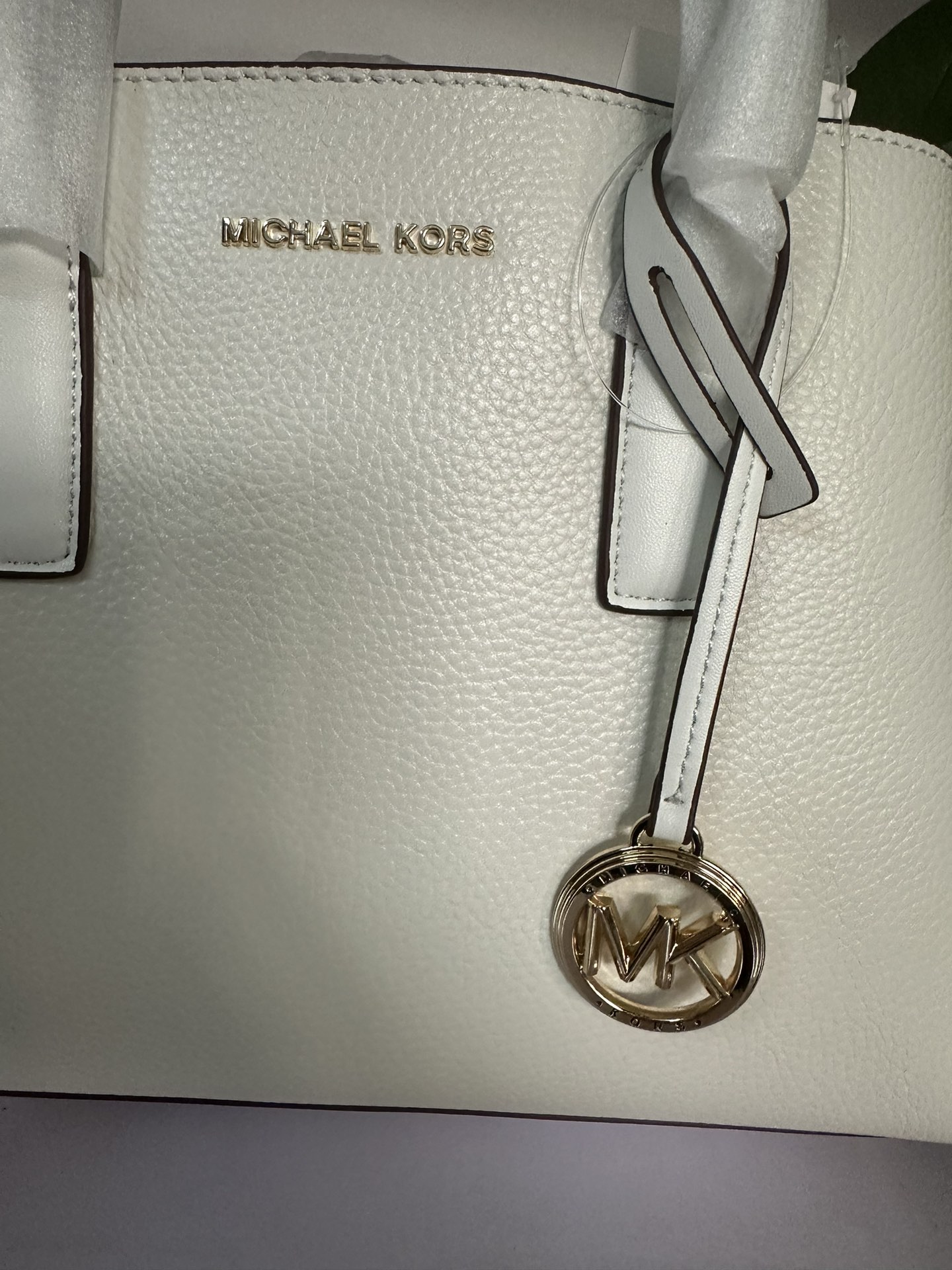 Michael Kors 2024年MK新开口笑单肩包 迈克.科尔斯（MICHAEL KORS）女士手提包 30S4G9RS1T 白色