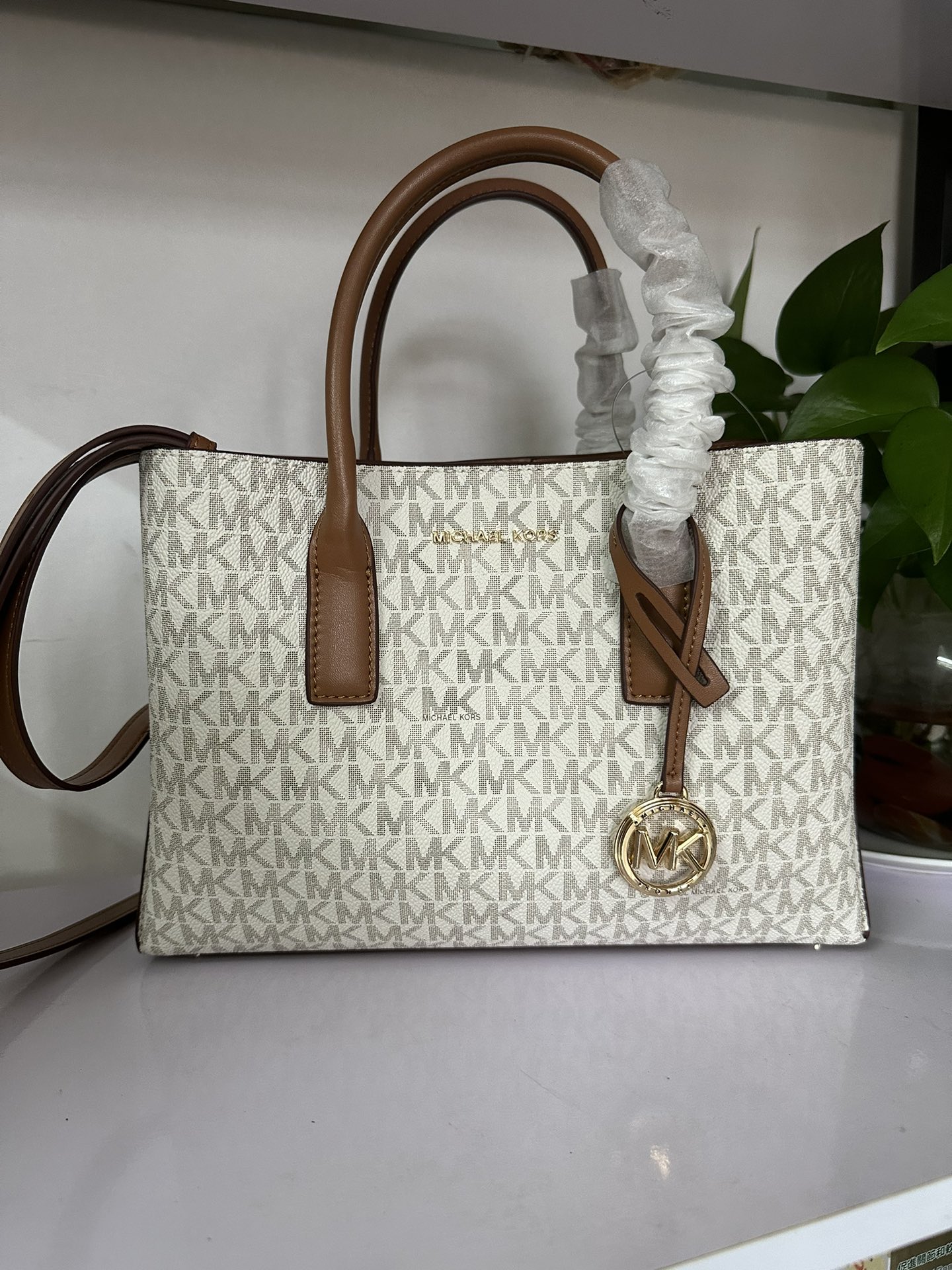 Michael Kors 2024年MK新开口笑单肩包 迈克.科尔斯（MICHAEL KORS）女士手提包 30S4G9RS1S